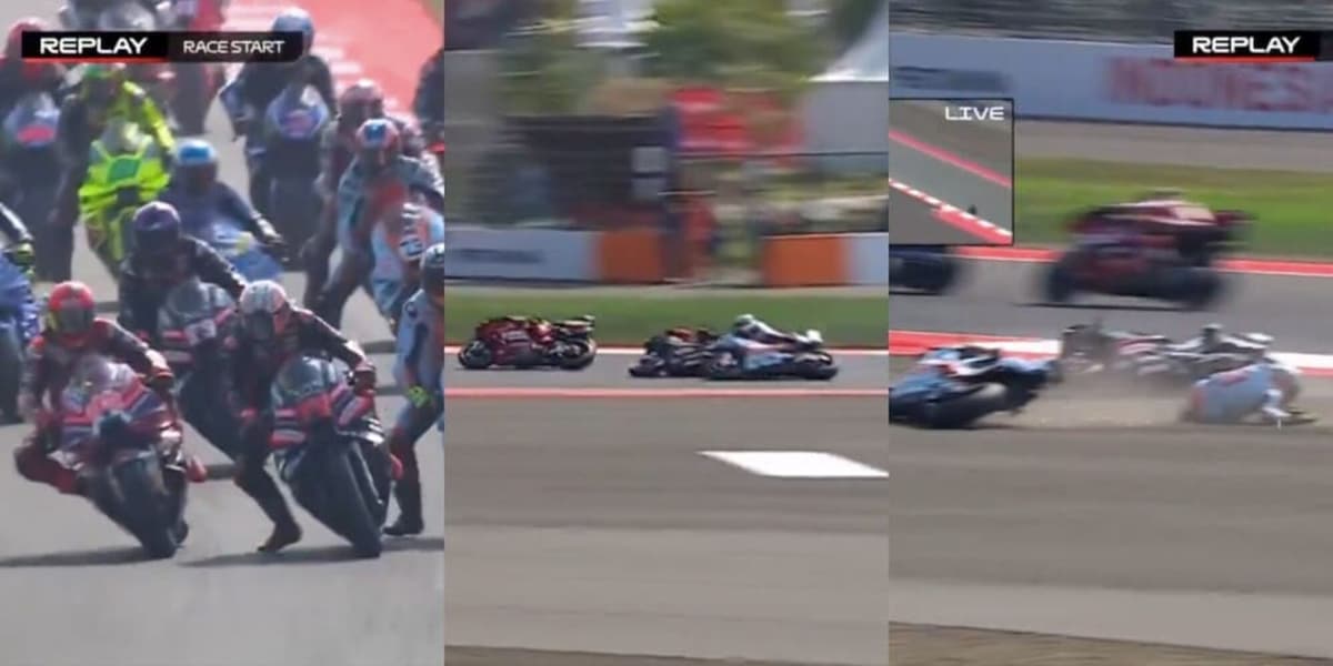 Parapiglia e polemiche in MotoGp: Marquez aggressivo, Bezzecchi e Fernandez cadono giù