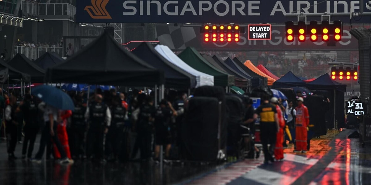 LIVE Gp Singapore: ritardata la partenza della Sprint per un diluvio in corso a Marina Bay
