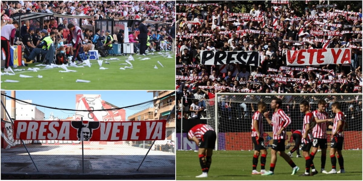 Lancio di aeroplanini di carta e palline, poi in campo vola di tutto: sospesa Rayo Vallecano-Athletic Bilbao