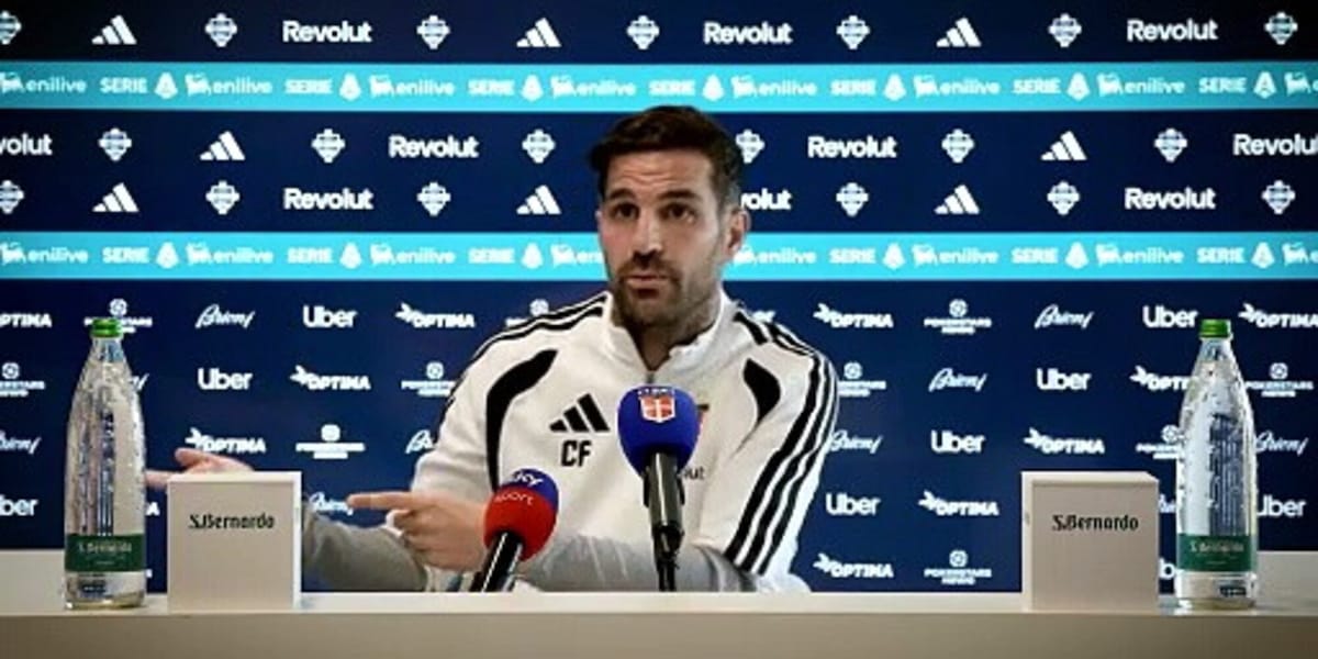 Fabregas: "Io manager all'inglese? Si, ma come fai se dopo 2 partite ti cacciano?"