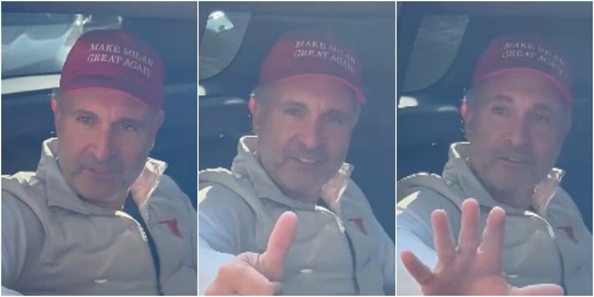 Cardinale con il cappello trumpiano a Milanello: "Make Milan Great Again"