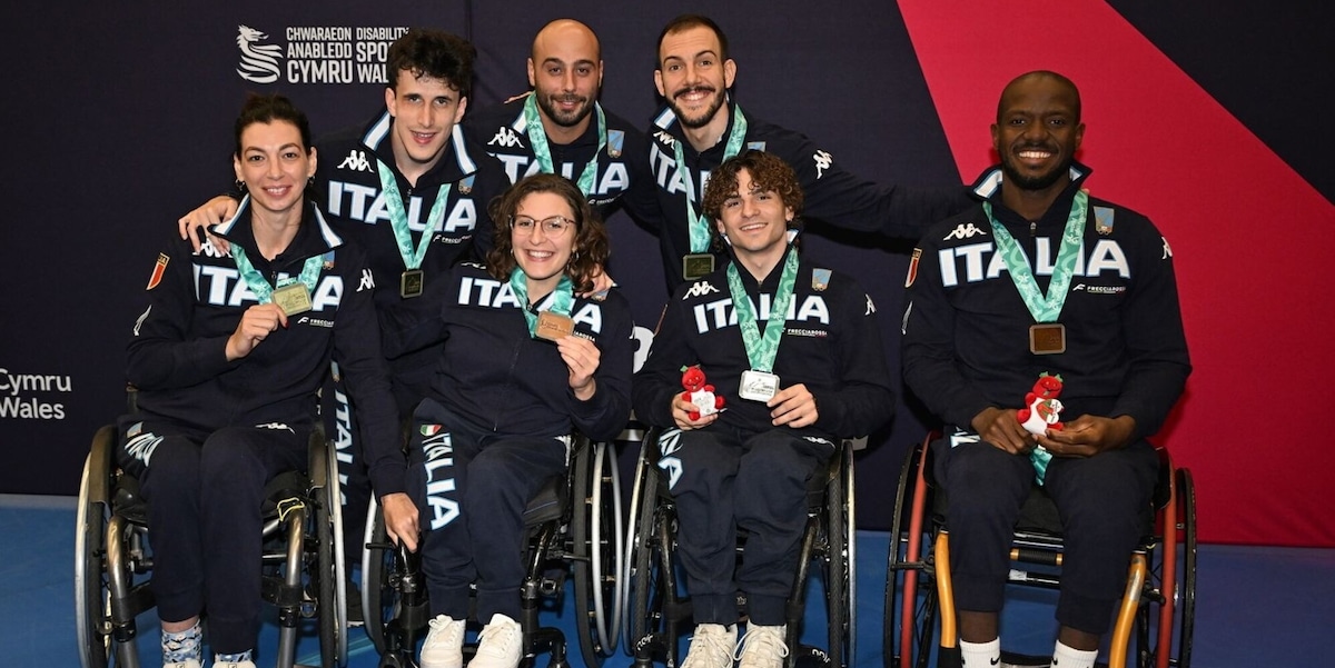 Scherma, Europei Paralimpici di Cardiff: tre ori, un argento e due bronzi per l'Italia