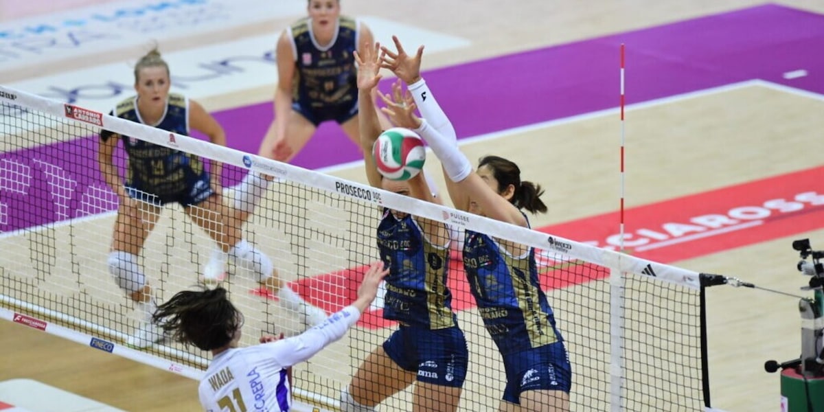 Conegliano travolgente contro la UYBA