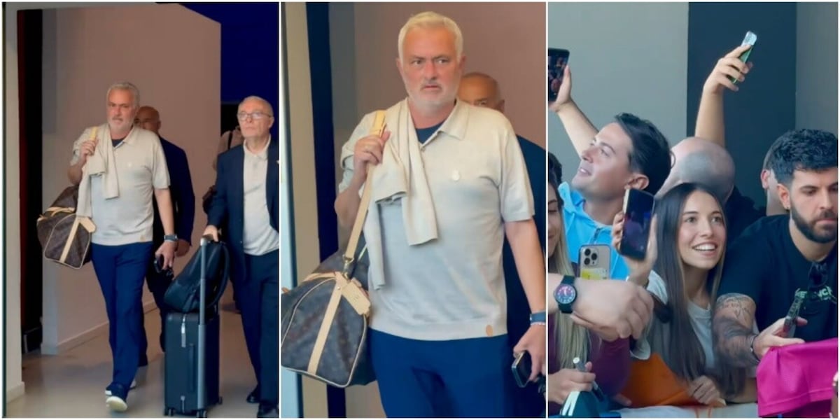 Mourinho, che accoglienza a Fiumicino! Centinaia di tifosi ad attenderlo con il suo Real Madrid VIDEO