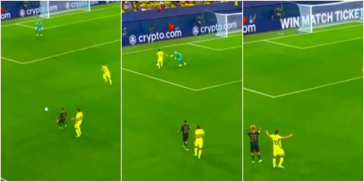 Politano e l'errore incredibile in Villarreal-Napoli: il retropassaggio è un assist per Mikautadze FOTO