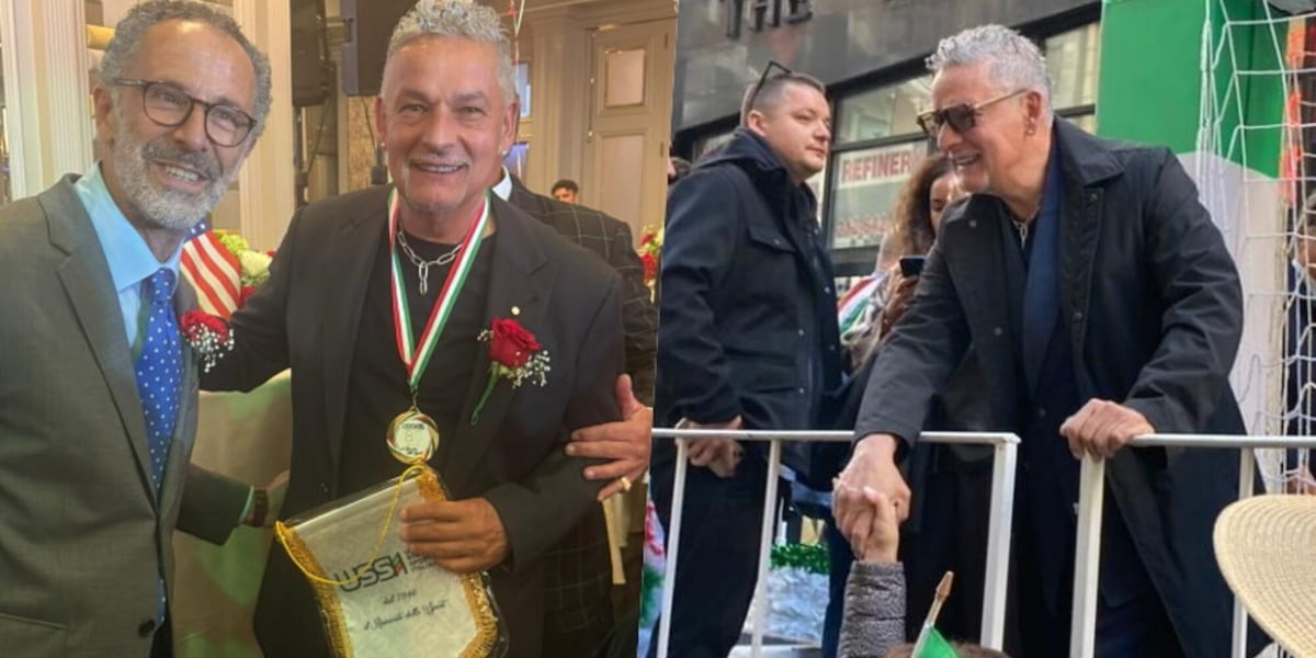 Roberto Baggio protagonista a New York: il Divin Codino premiato per il Columbus Day
