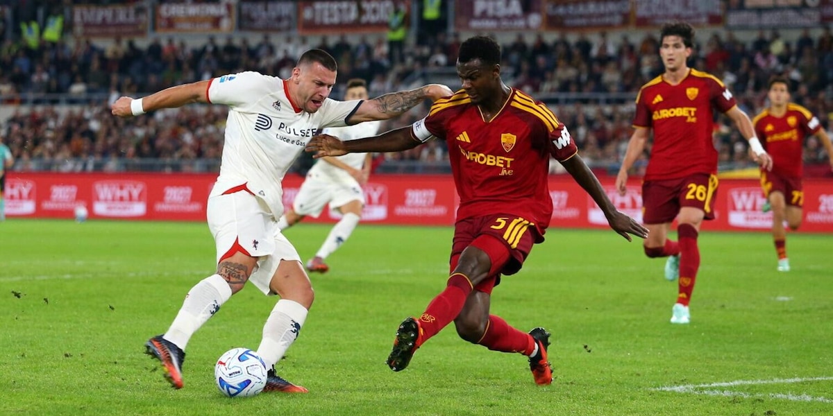 LIVE Roma-Genoa: Soulé pericoloso da fuori area