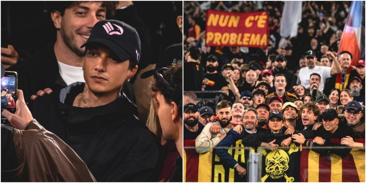 FOTO Ultimo in Curva Sud per Roma-Genoa: cappello del Palermo, selfie e abbracci con i tifosi