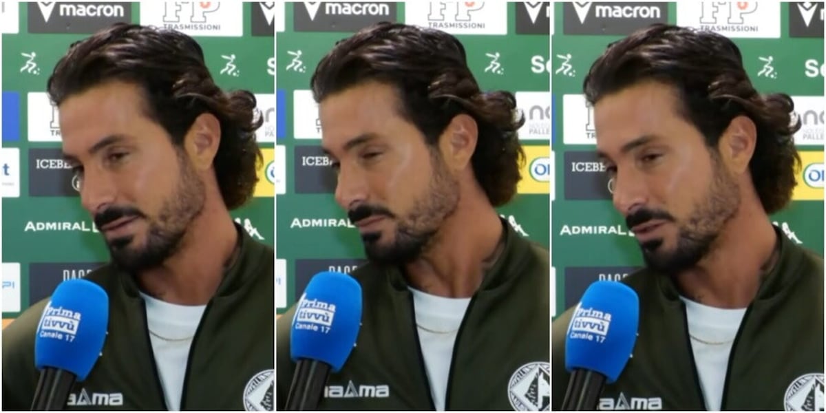 Izzo si commuove in diretta: "Dedico il gol a mia moglie e alle mie figlie, che per un periodo sono state lontane da me"