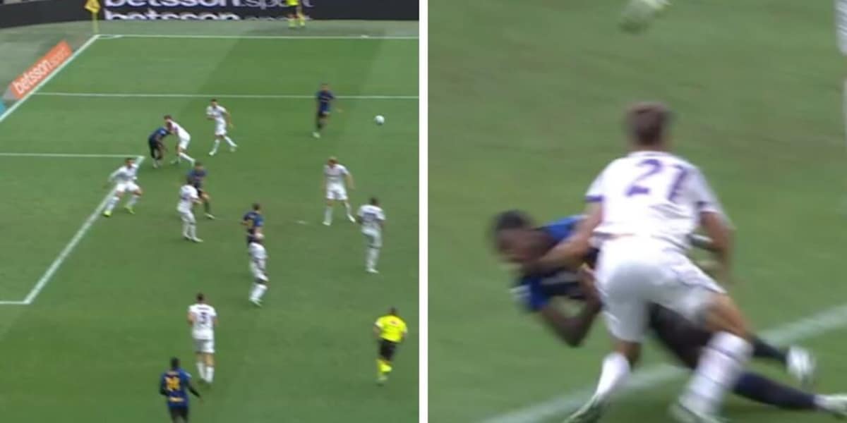 Moviola Inter-Fiorentina: perché quello su Thuram è rigore netto e perché il francese esulta subito