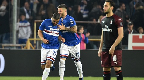 Sampdoria-Milan 1-0: Donnarumma, che regalo a Defrel