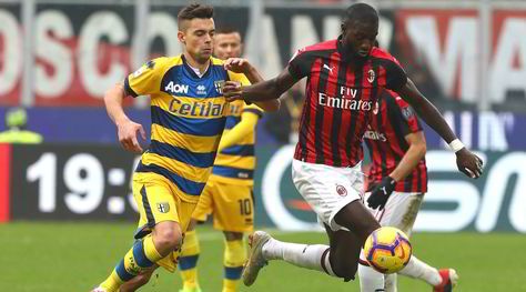 Serie A Milan-Parma 2-1, il tabellino