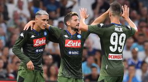Olympique Marsiglia-Napoli 0-1: decide Mertens