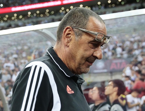 Juventus, Sarri dirige parte dell'allenamento