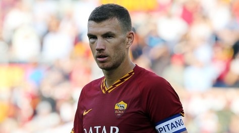 Roma, Dzeko giocherà con la maschera
