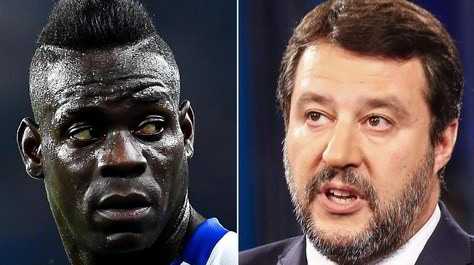 Salvini: "Balotelli? Un milionario viziato, non accettiamo lezioni"