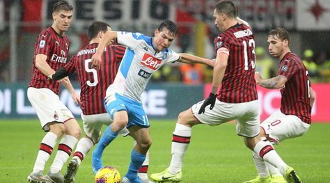 Milan-Napoli 1-1: Bonaventura acciuffa Lozano