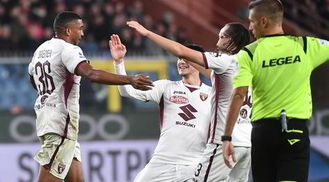 Genoa-Torino 0-1: Mazzarri ringrazia Bremer