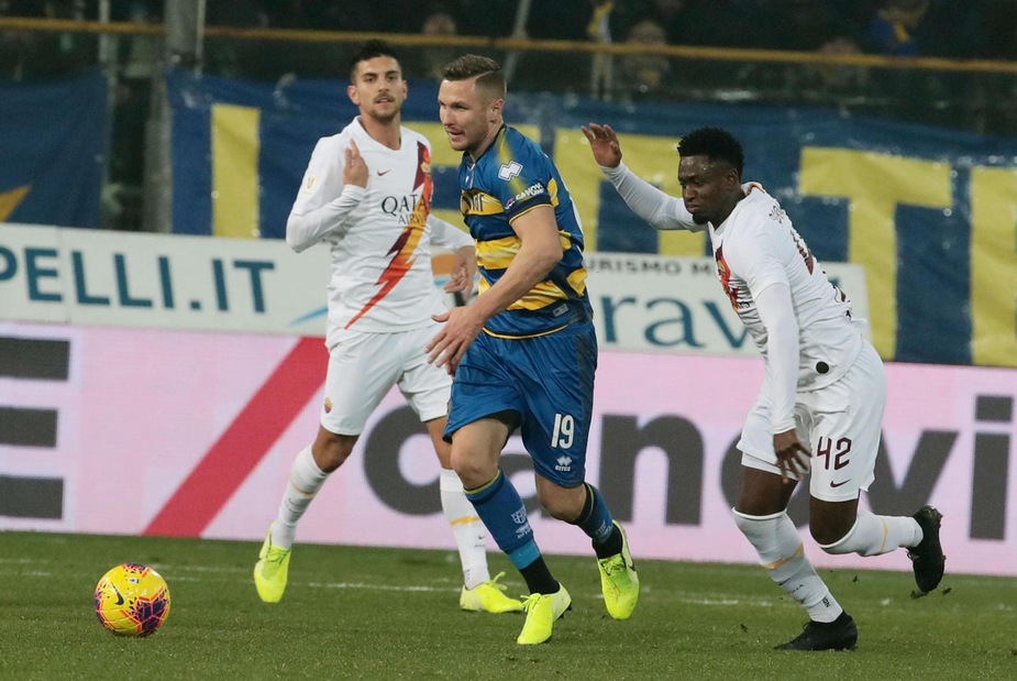 Coppa Italia Parma-Roma 0-2, il tabellino