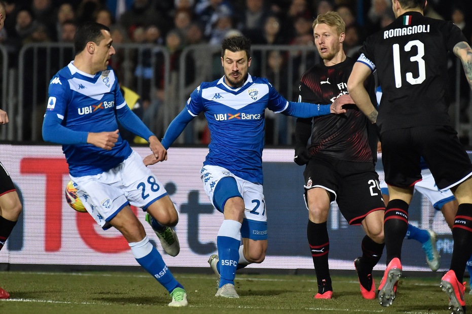Brescia-Milan 0-1, il tabellino