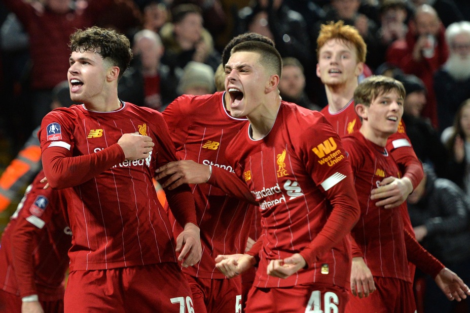 FA Cup: il Liverpool vince anche con l'Under 23, Shrewsbury ko