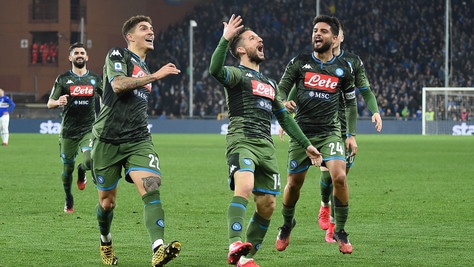 Scatto Napoli sulla strada per l'Europa