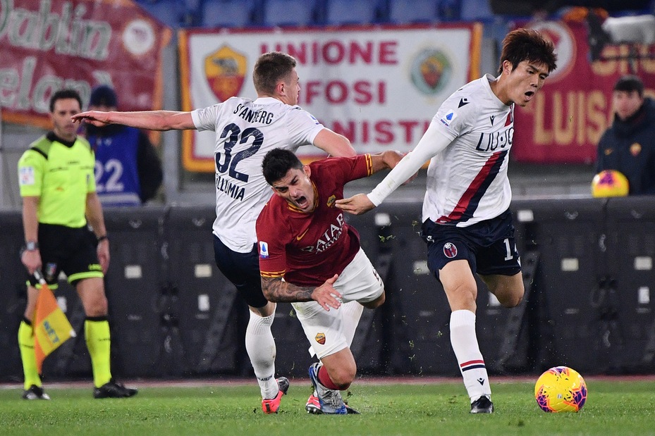 Roma-Bologna 2-3, il tabellino