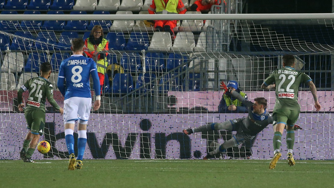 Brescia-Napoli 1-2, il tabellino