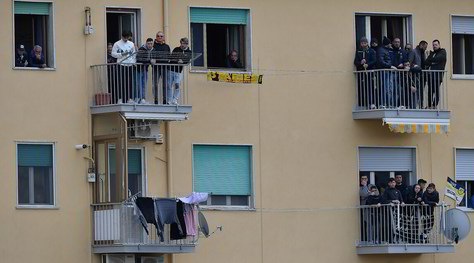 Juve Stabia-Spezia, porte chiuse...ma 58 spettatori in balcone!