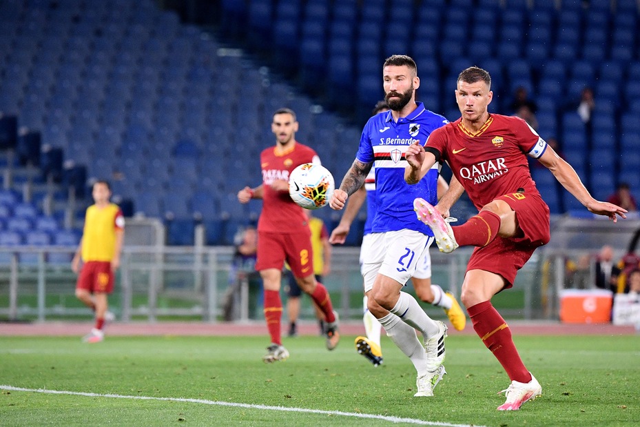 Roma-Sampdoria 2-1, il tabellino