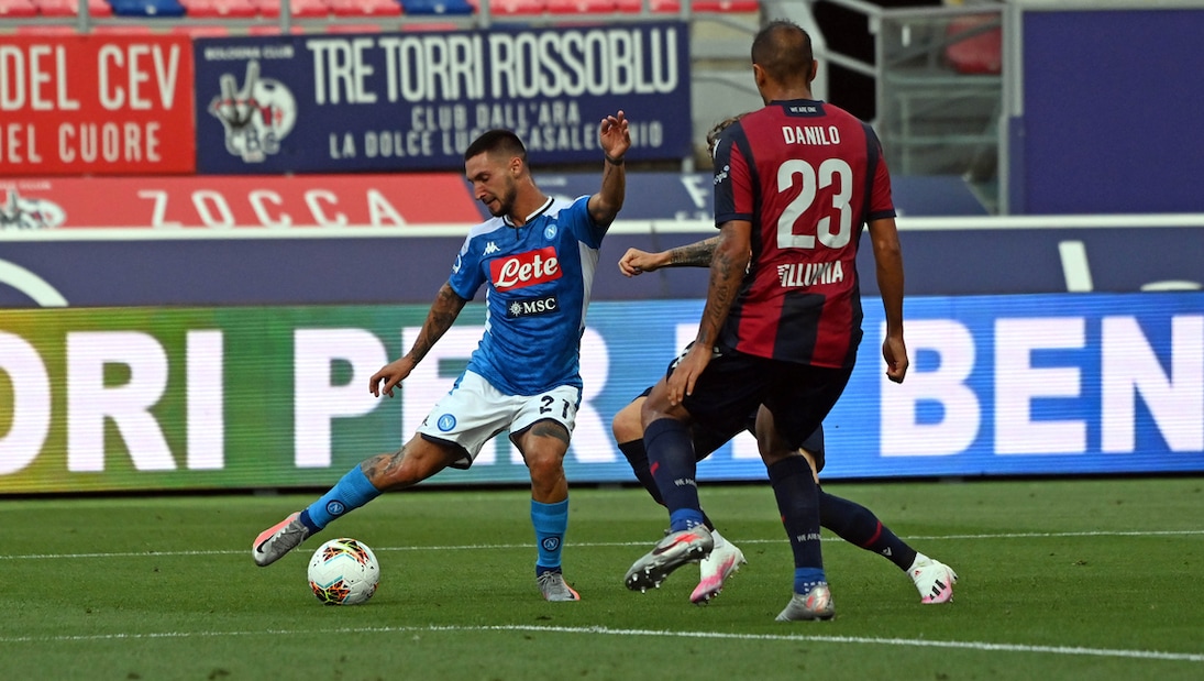 Bologna-Napoli 1-1, il tabellino