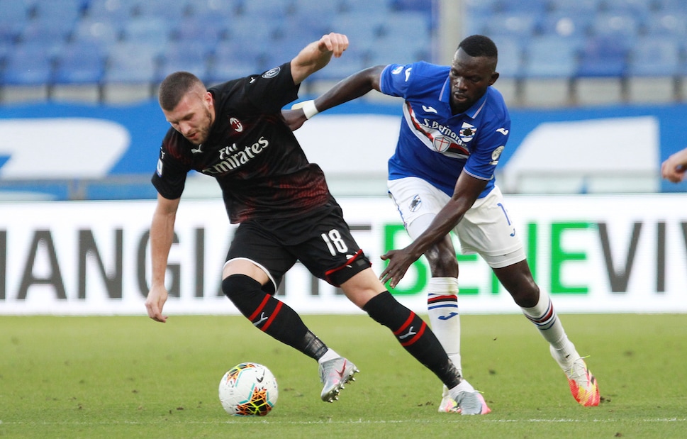 Sampdoria-Milan 1-4, il tabellino