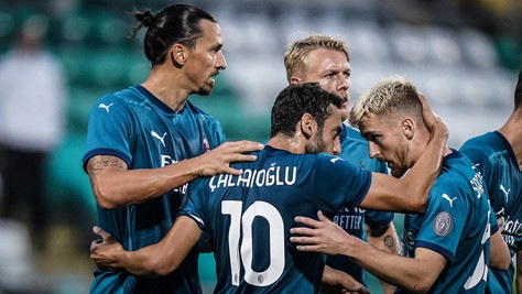 Shamrock-Milan 0-2: Ibrahimovic e Calhanoglu portano Pioli al terzo turno di Europa League