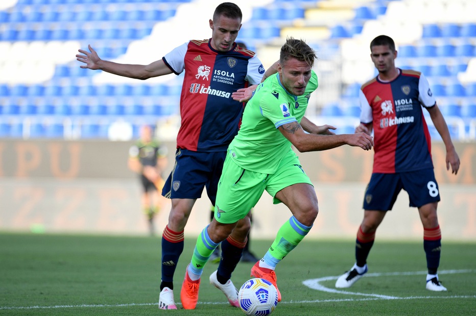 Cagliari-Lazio 0-2, il tabellino