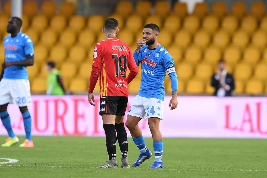 Benevento-Napoli 1-2, il tabellino