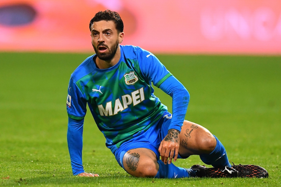 Sassuolo, per Caputo problema agli adduttori