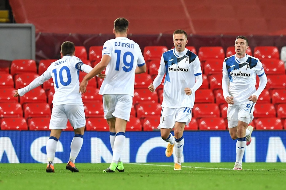 Liverpool-Atalanta 0-2: Ilicic e Gosens piegano Klopp