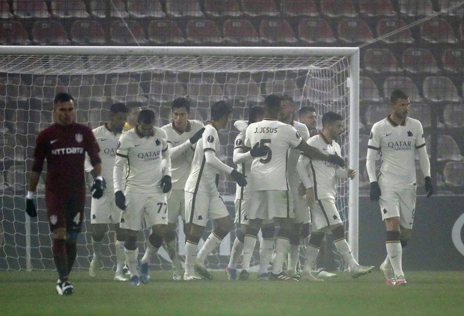 Cluj-Roma 0-2, il tabellino