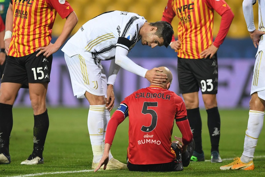 Benevento, Caldirola operato: due mesi di stop