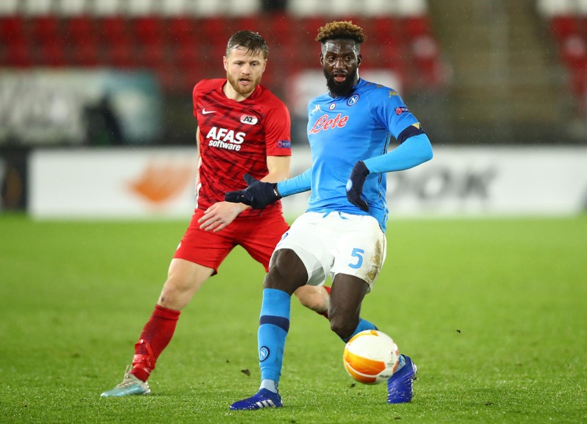 Az Alkmaar-Napoli 1-1, il tabellino