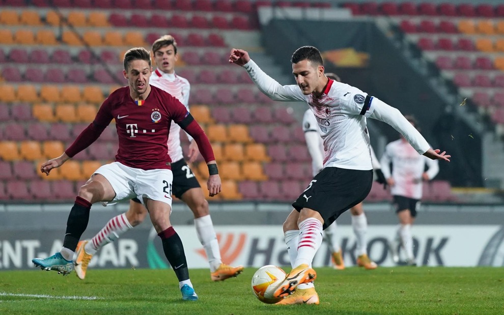 Sparta Praga-Milan 0-1, il tabellino