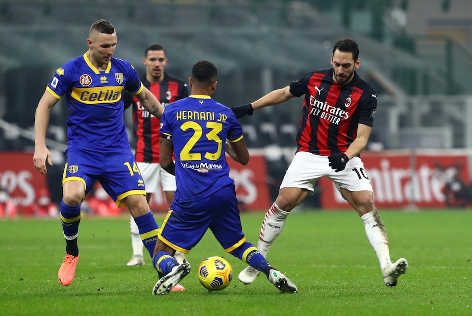 Milan-Parma 2-2, il tabellino