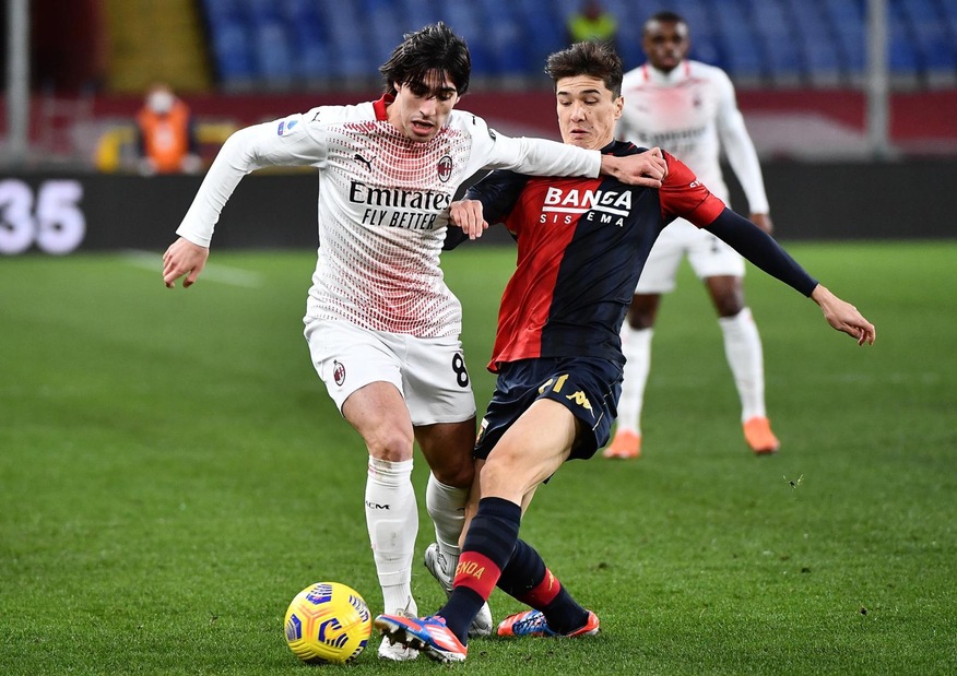 Genoa-Milan 2-2, il tabellino