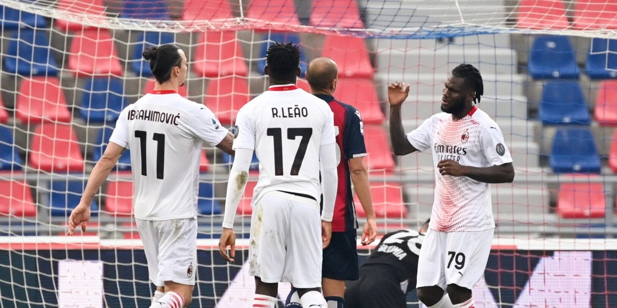 Bologna-Milan 1-2: Rebic e Kessie affossano Mihajlovic