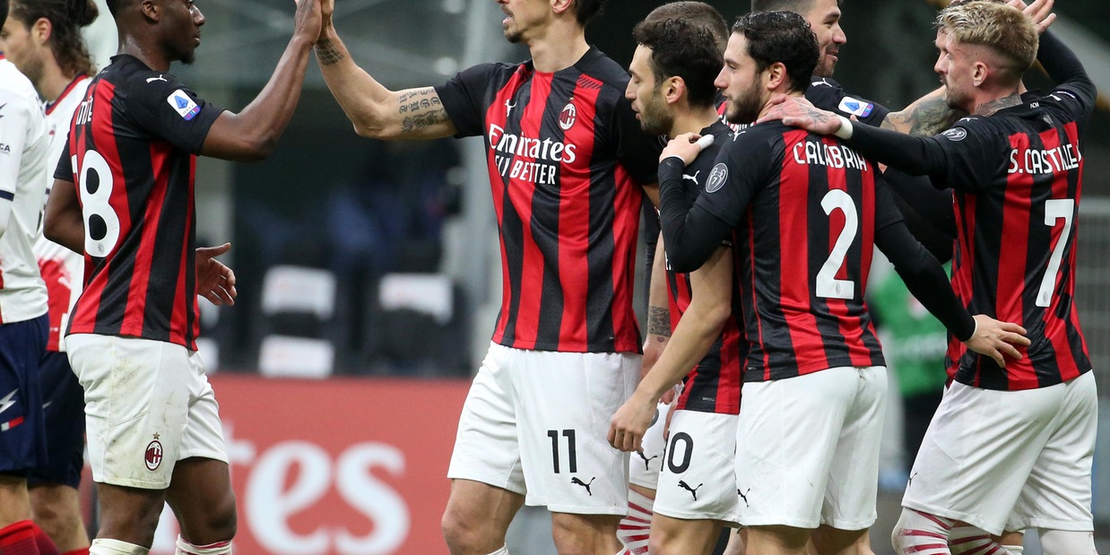 Milan-Crotone 4-0, il tabellino