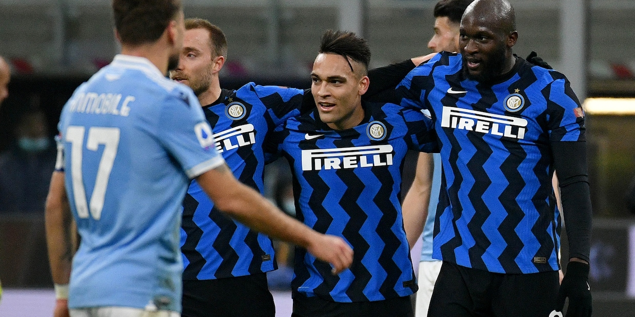 Inter-Lazio 3-1: Lukaku-Lautaro super, è primo posto
