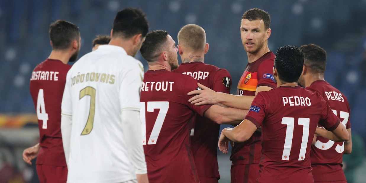 Roma agli ottavi: Braga ko all'Olimpico