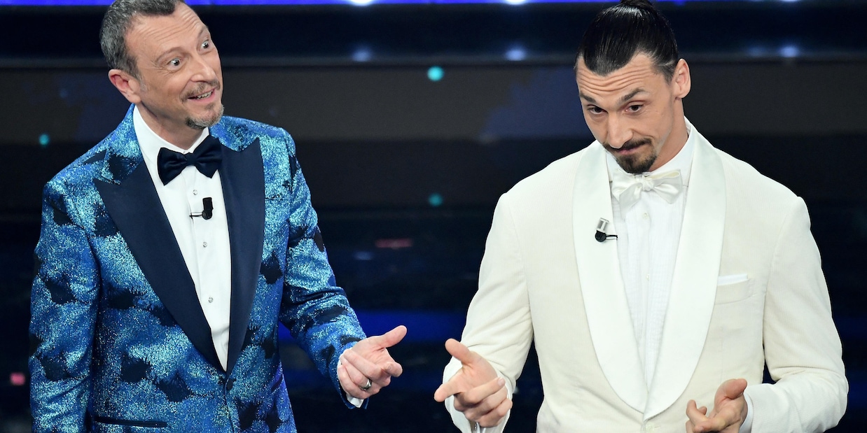Ibrahimovic a Sanremo: che gaffe sul palco! Ibrahimovic a Sanremo: che gaffe sul palco!