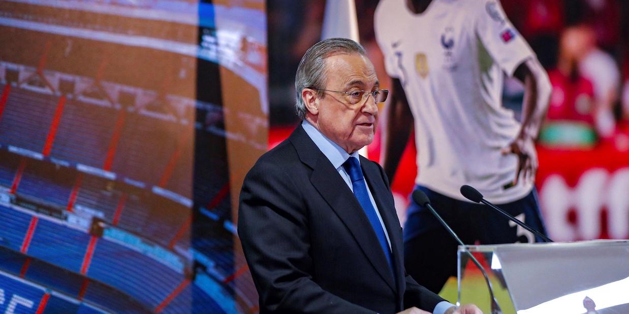 Florentino Perez presidente del Real Madrid fino al 2025