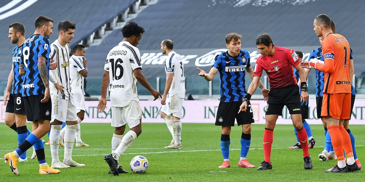 Moviola Juve-Inter, Calvarese da 4,5: quanti errori!